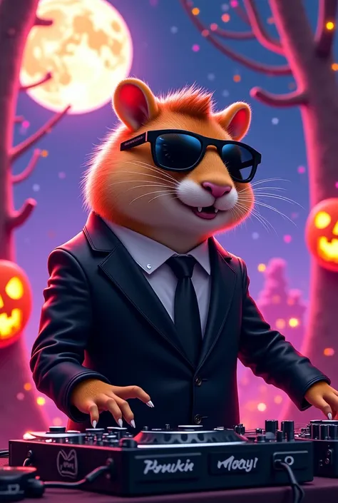 Capybara anime disguised as Michael Mayera Hallowen