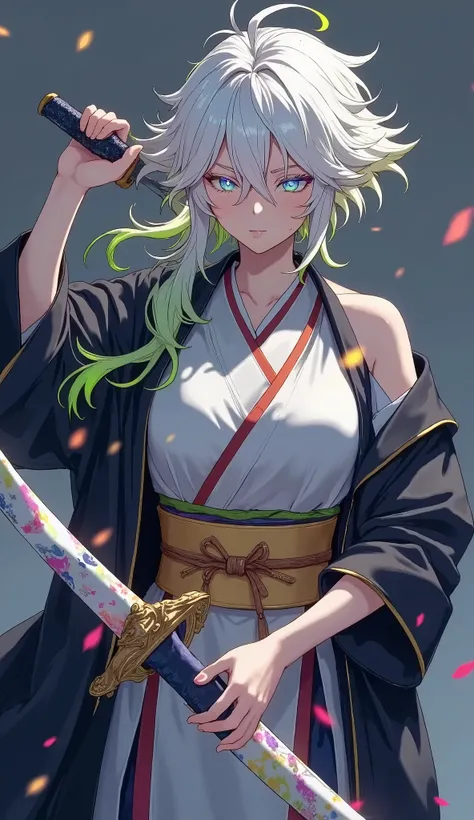(character, Alone, Iai刀で斬る, Sword Drawing Technique, moment, Slash), Quick Dynamic Composition, Hollywood Style,
( name : yubu /yubu race:half human and half elf\often mistaken for beastman\ gender : Female/female special skill : Iai、swordplay favorite f...