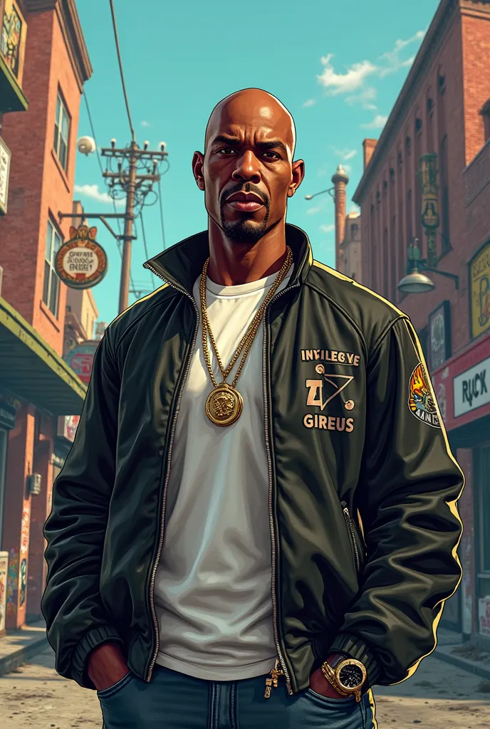 Carl Johnson with grove Street family gta sanandreas 