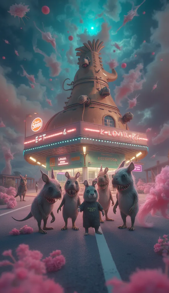 Long exposure, mirrorless 32k DSLR, RAW, f1.4, ISO 100. Pastels, UV reactive neon, colors/fractals auras, vaporous anomalies, spirits, a picture inspired by Guillermo del Toro, trending on cgsociety, pop surrealism, beeple and jeremiah ketner, brandon woel...