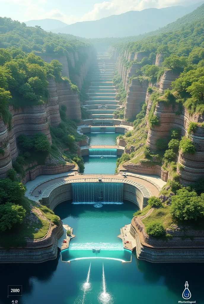 Specific Visuals to Consider:
 * The Stepwell Design: Show the cascading water and how it generates energy as it flows down to the reservoirs.
 * The Central Reservoir: Illustrate its capacity and how it manages excess floodwater.
 * Hydroelectric Tunnels:...