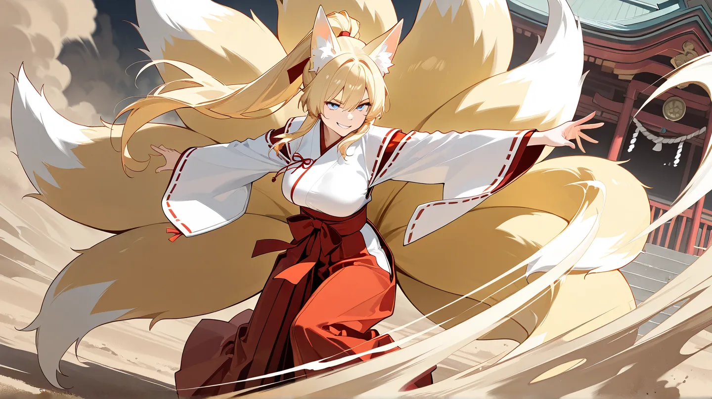 score_9, score_8_up, score_7_up, score_6_up, score_5_up, (masterpiece, best quality), ultra detailed, photorealistic, masterpiece, best quality, high resolution, 1girl, medium breast, clothed shrine maiden outfit, red hakama (e.g. worn by miko, or noblewom...