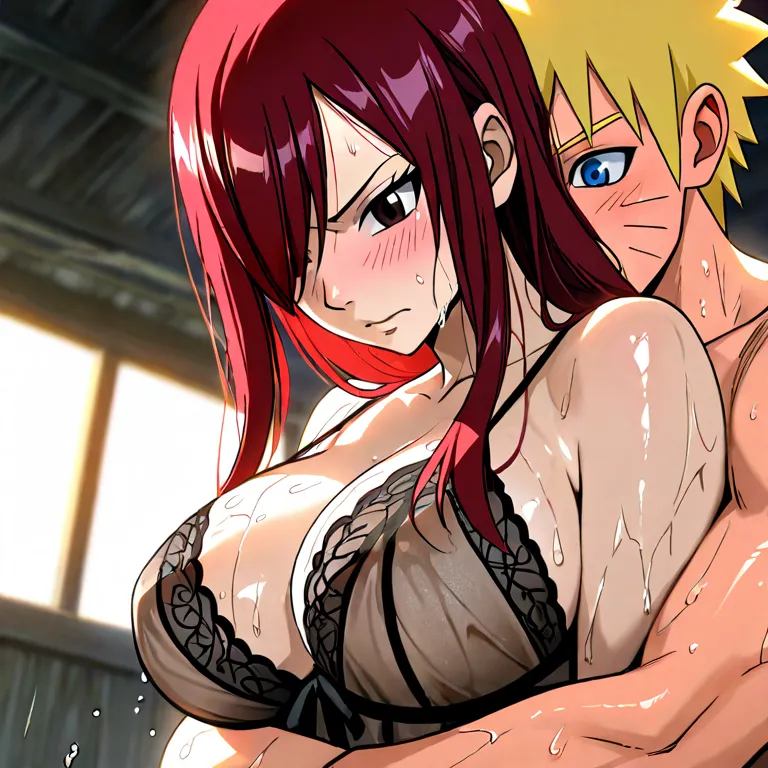 Masterpiece, High Resolution, Anatomically Correct, Accurate, Best Quality, Detail, High Details, HD, High Quality, Super Detailed, Textured Skin, BREAK, Couple, Hetero, 1boy, 1girl, Duo Focus, BREAK, 1boy, naruto uzumaki (NARUTO), Short Hair, Blonde Hair,...