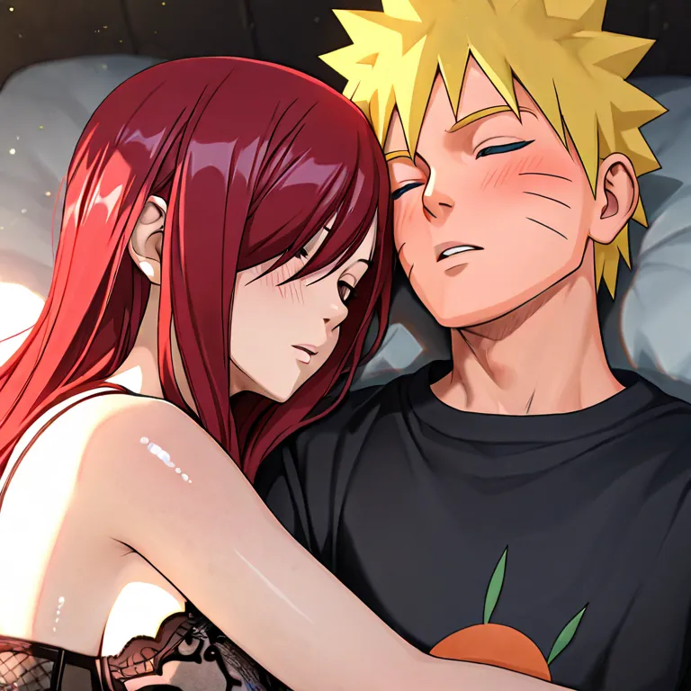 Masterpiece, High Resolution, Anatomically Correct, Accurate, Best Quality, Detail, High Details, HD, High Quality, Super Detailed, Textured Skin, BREAK, Couple, Hetero, 1boy, 1girl, Duo Focus, BREAK, 1boy, naruto uzumaki (NARUTO), Short Hair, Blonde Hair,...