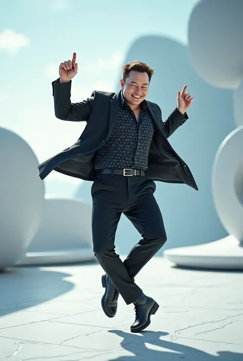 Elon Musk dancing Dior