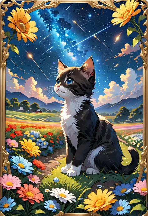 field，kitten，flower，Meteor Shower