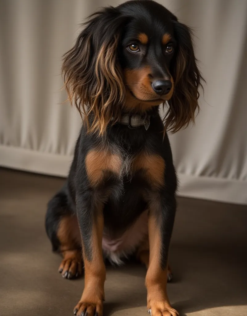 Dark blond German girl with tan stripes on her hip