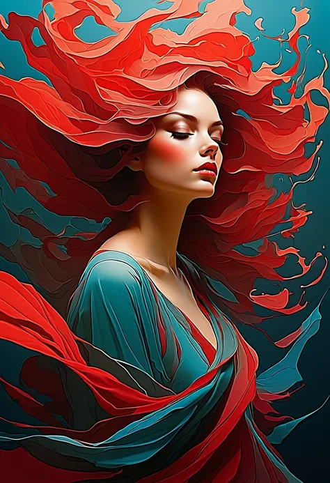 Abstract Woman Painted in Red and Blue Paint, by Sam Spratt, Alberto Seveso and Dan McCaw, Behance Favorite, Behance. Polished, by William Berra, Best of Behance, by James Paick, by Alberto Seveso, Saatchi Art, Masterpiece; Behance HD, Kai Fine Art, Detail...