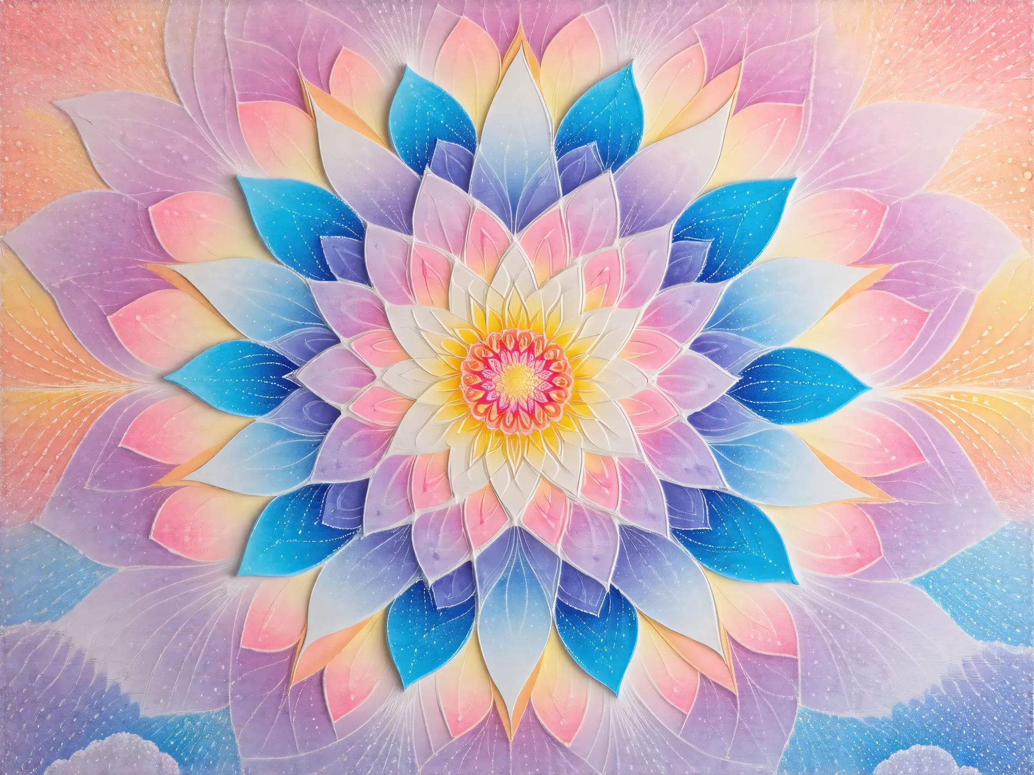 Mandala　 pastel 