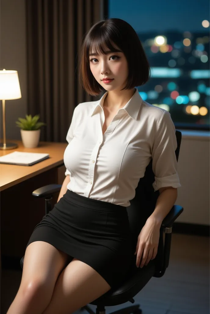 highest quality, photo realistic, high resolution, masterpiece,
super beautiful Japanese mature woman, looks like a intimidating dominatrix, condescending gaze, charm with gaze, staring at the viewer, big breasts, glossy skin, oily skin, eye makeup, long f...