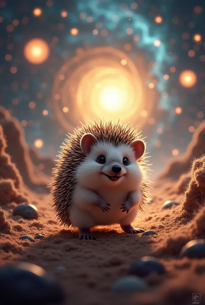 A hedgehog smiling in the quantum multiverse between pulsars