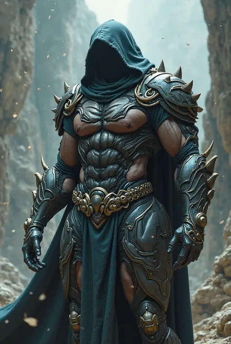 Muscular mage in muscular mecha venom armour , плащ с капюшоном, Шедевр, Детально, 