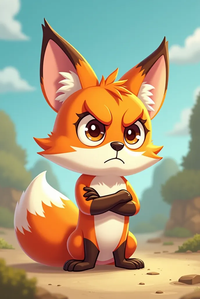 game over with a cartoon fox being disapointed in the player