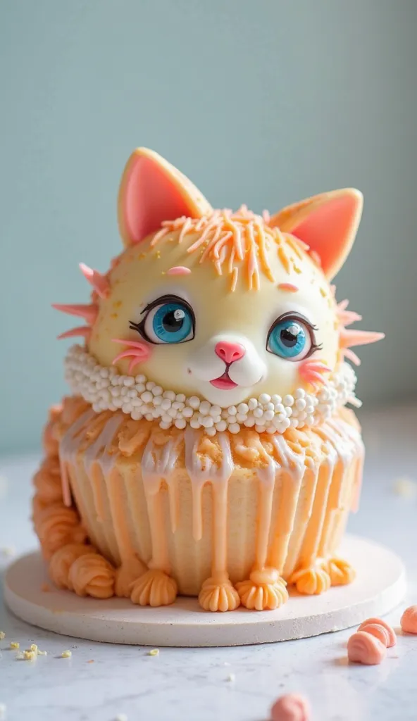 cat shaped muffin cake