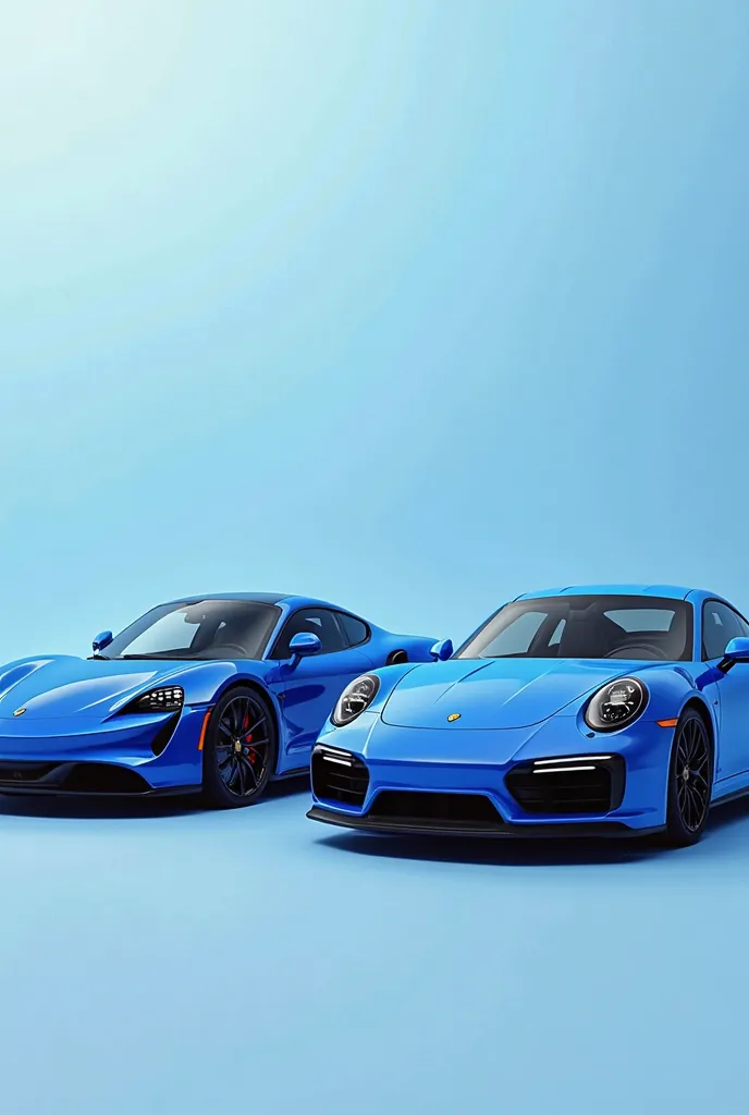 Two porshe 911 blue