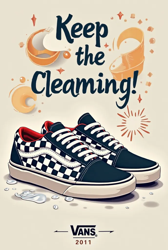 Poster to raise awareness that you have to keep your vans clean