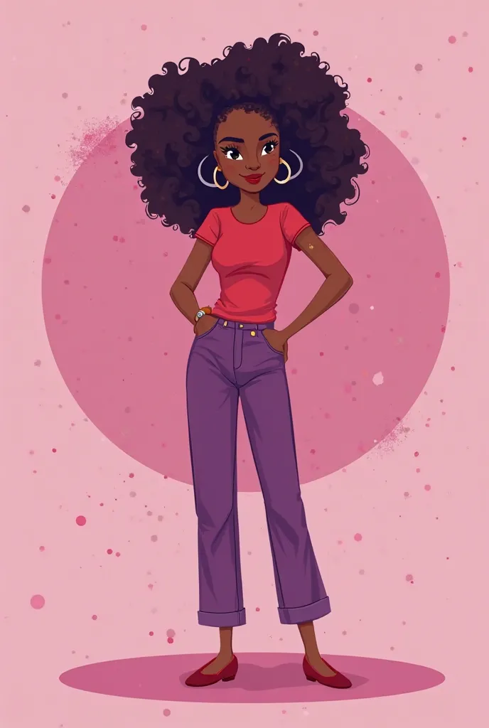 Create a pubmat about how strong and how capable women are “International Women’s Day” color pink and purple. Make it creative and unique. Make them happy and fearless. Cartoonized it and make it simple. Show a lot of woman