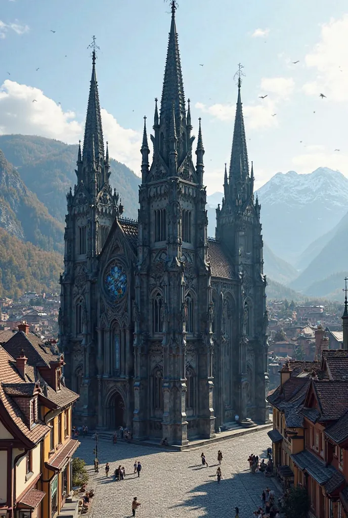 The construction of the Black Church in Brasov 