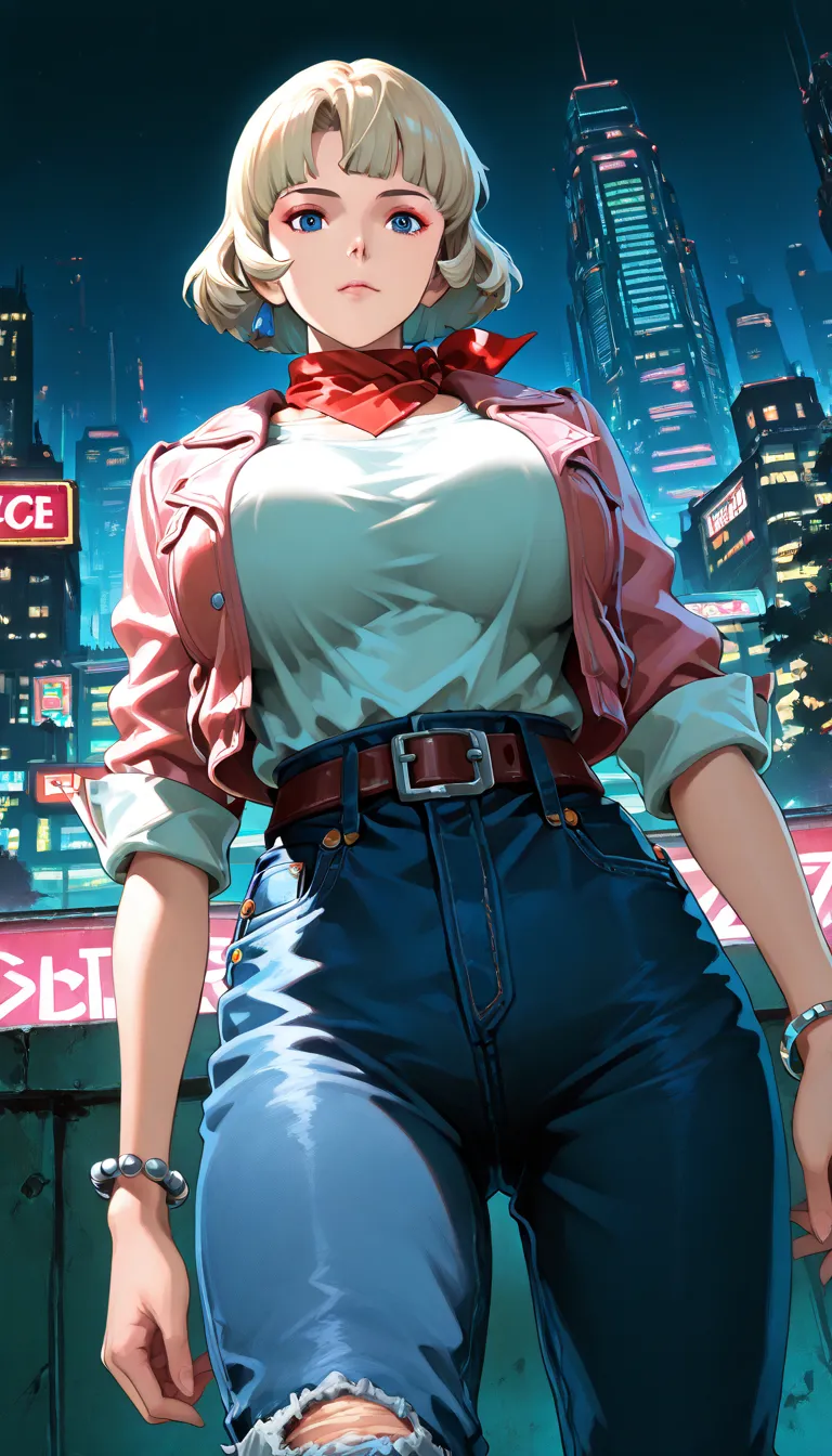 (1girl, Elizabeth), (extremely detailed CG unit 8k wallpaper),(master part), (best quality), (ultra detail), (best illustration),(ghibli_style), cowboy shot, dutch angle, close up, from below, standing, facing viewer, looking at viewer, perfect face, perfe...