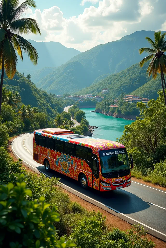 Dam rajina bus in sri lanka