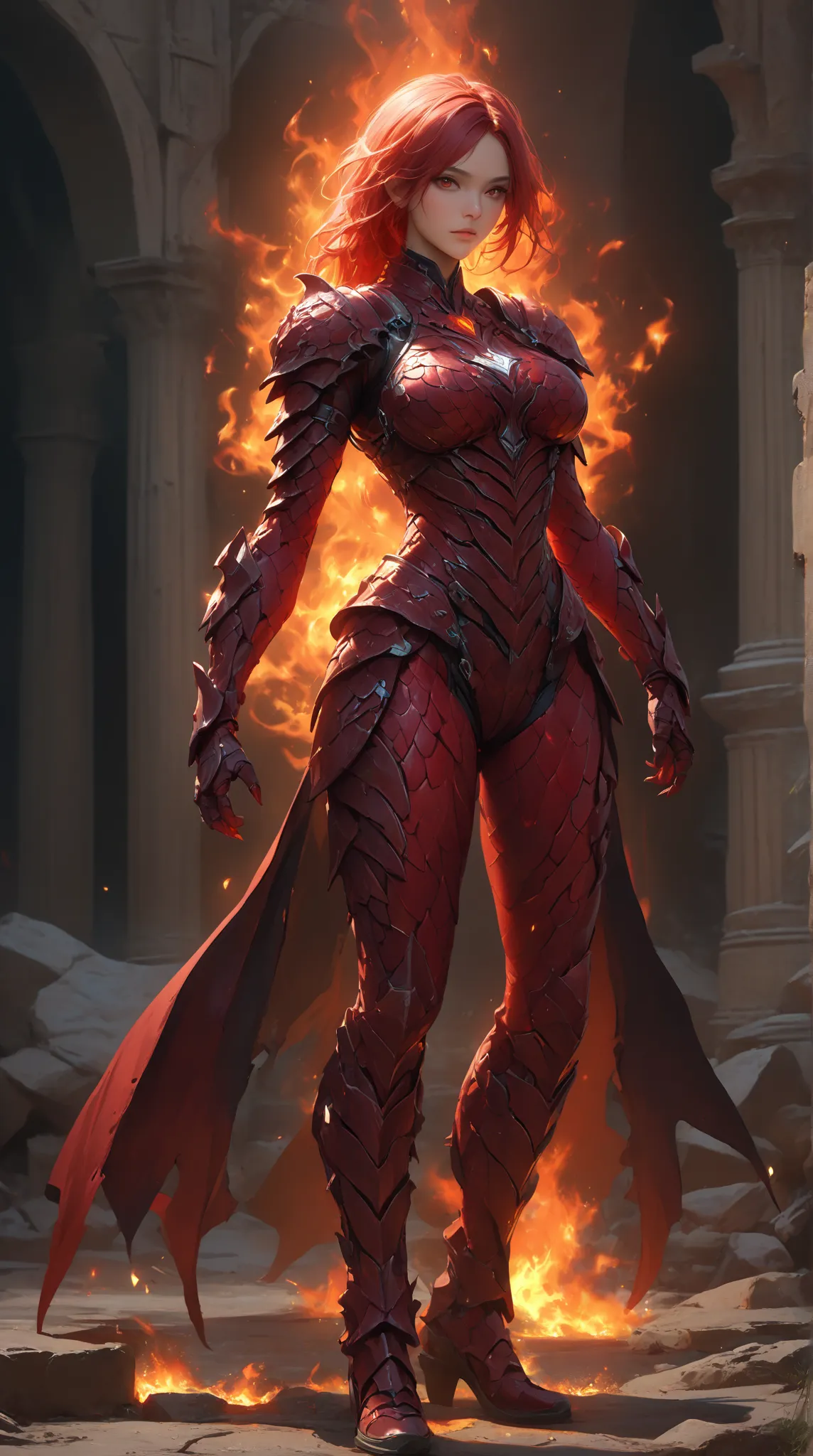 fire woman