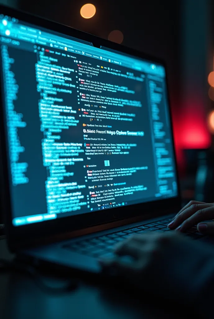 Dramatic close up of a computer screen displaying fake news