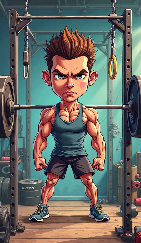 FRAME FOR POSTING CROSSFIT CARICATURE-LIKE PHOTOS