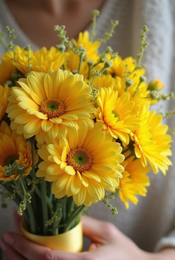 Yellow flowers for my wife Evelyn Ospina