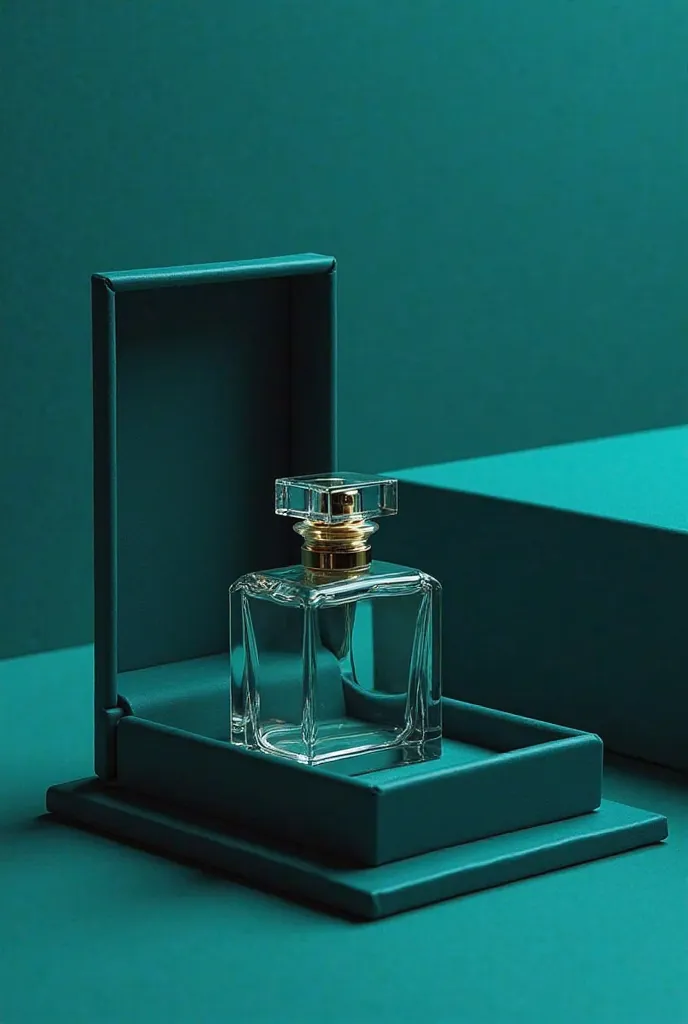 I want to creat a perfume box with magnetic dark Turquoise this size 11.2x7x14.7cm    With clear bottle 100ml 100 ml, 7.2x3x10.7 cm. 