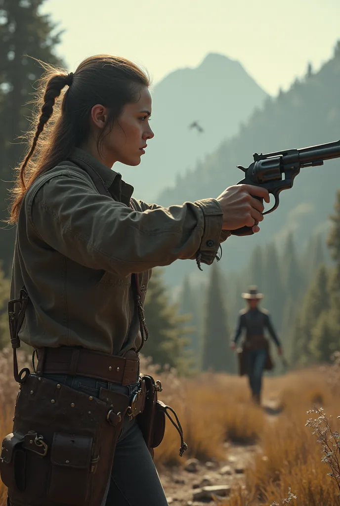 Female Gunfighter。Duel in the Wilderness