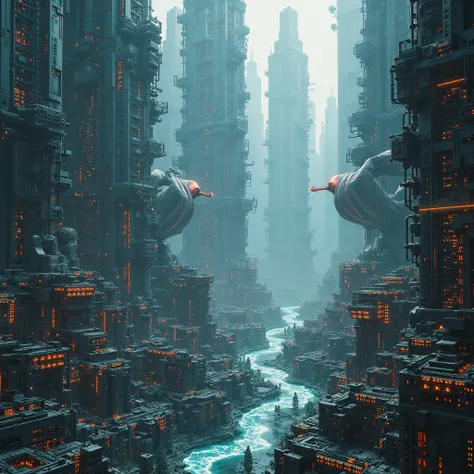 Pixelated cities, futuristic circuits and even unknown creatures sprang up around