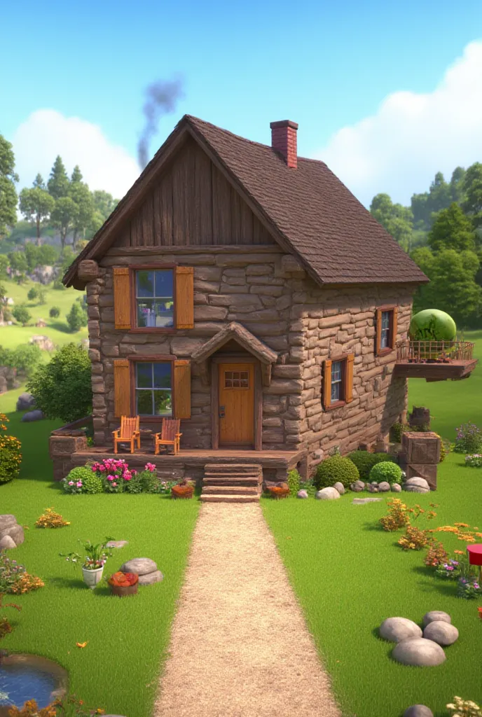 a rustic house