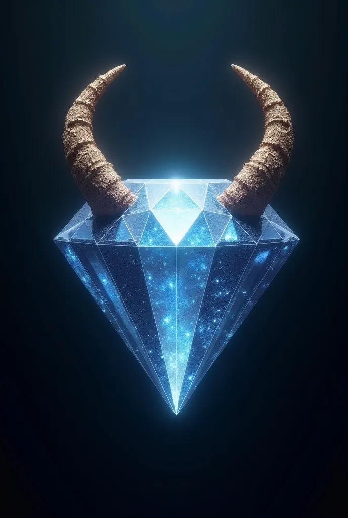 diamond logo with horns 