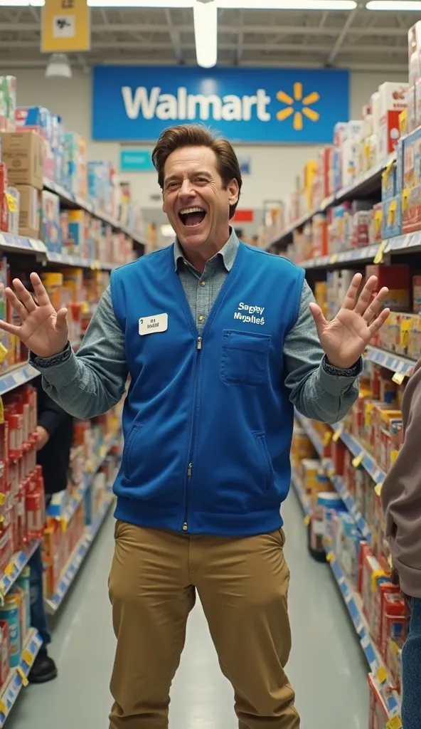 Jim Carrey as walmart salesman