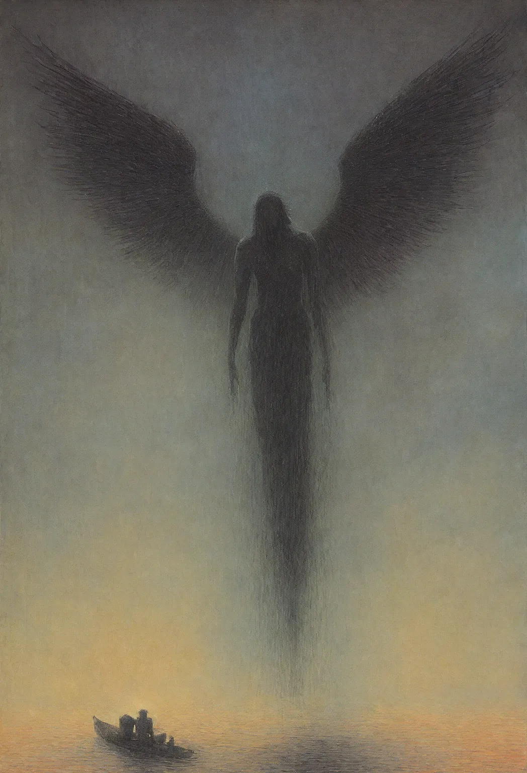  mythical creatures , author：zislaw Beksiński  、therefore、angel