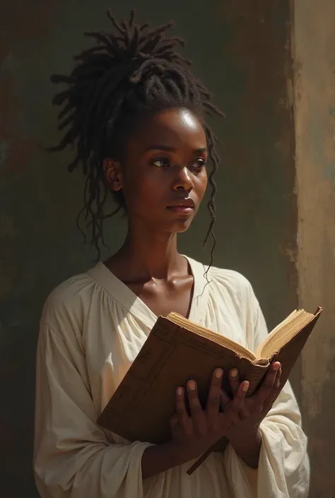 Femme chrétienne africaine avec la bible 