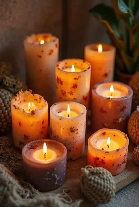 handmade and creative candles