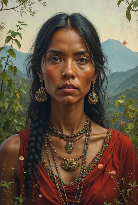 Inga indigenous woman from Colombia 