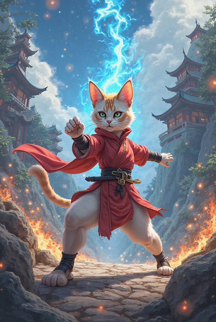 Julie, a cat with high martial arts, sets out on a journey to defeat evil.