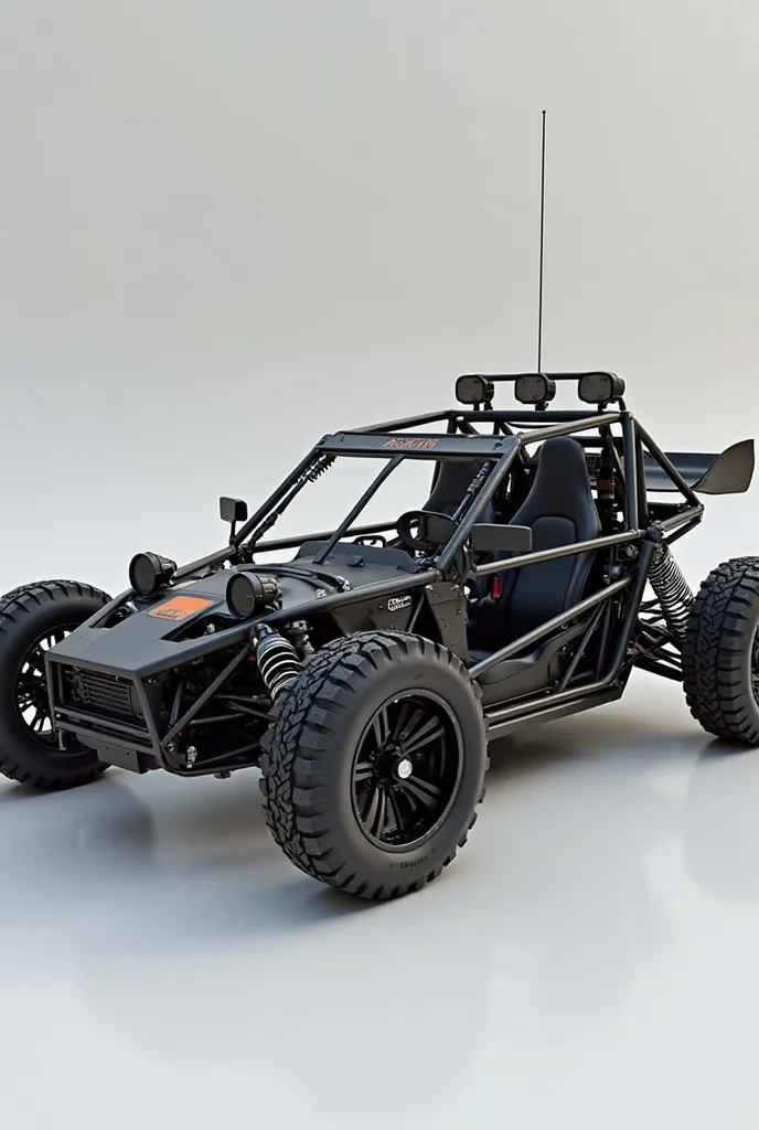 single-seat    car for simulator rig the frame of the sports car like buggy with the basic design elements  and the one driver  seat, with spoiler ,easy go inside on seat make for sim rig,and mast look like a rally car 