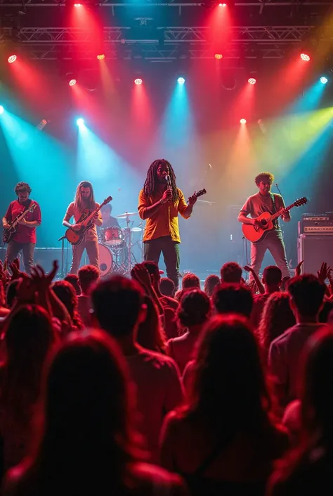 Un grand concert de GROUPE JAMAÏCAIN, beaucoup des personnes tous les monde est content un concert inoubliable à Dioncoulane 