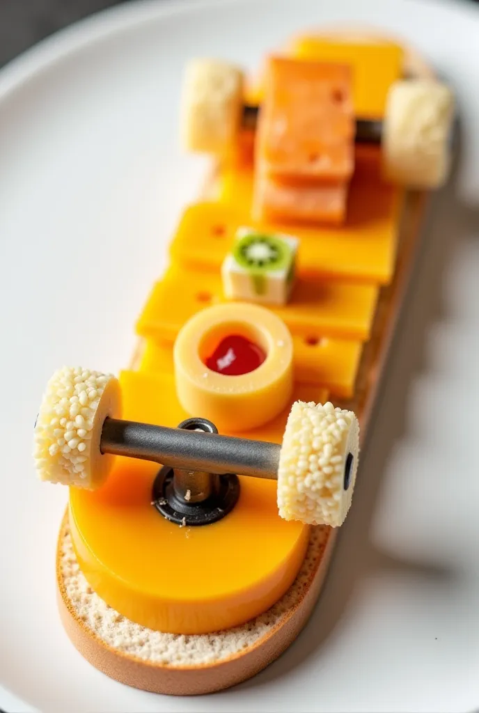 Skateboard-shaped foods 