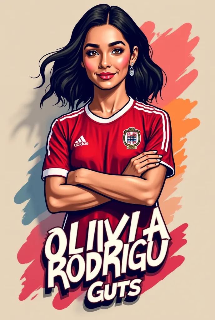 create logos for sponsors of a soccer team with the aesthetics of singer Olivia Rodrigo and her Guts Tour, being the logos of various segments such as restaurants schools beauty salon, With reference to her song lyrics too