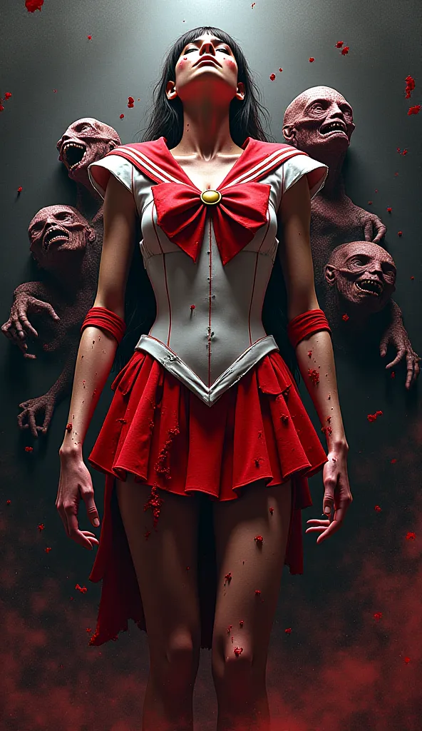 Sailor Mars
Sasha Kaje
Sailor Mars costumes are torn apart by monsters and deboned
Monsters are now Sailor Mars costumes