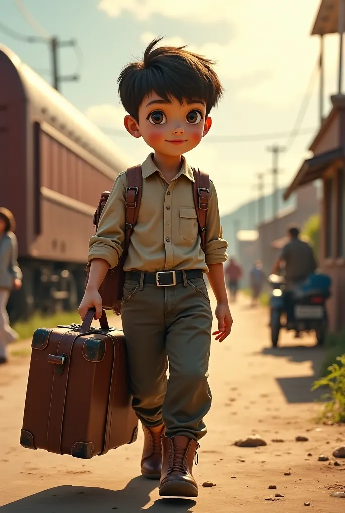 Boy with suitcase 