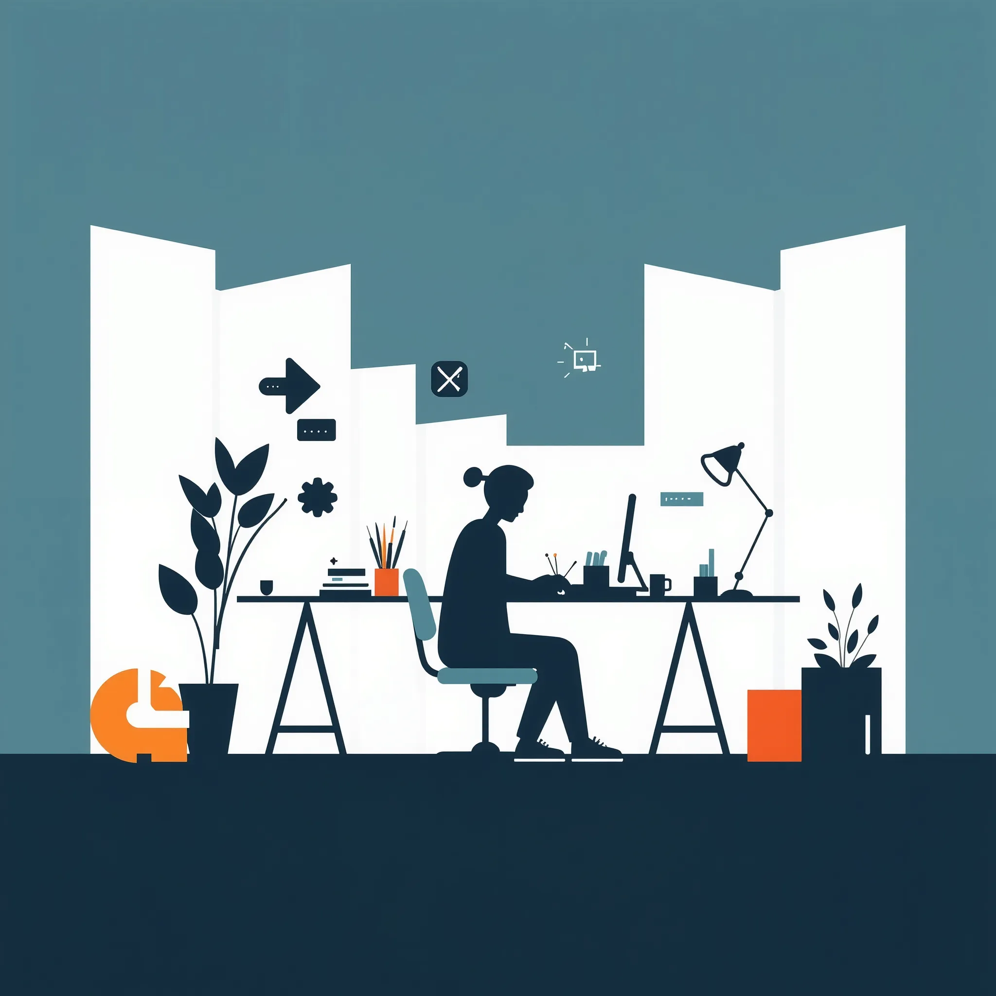 minimalist vector illustration depicting design day 