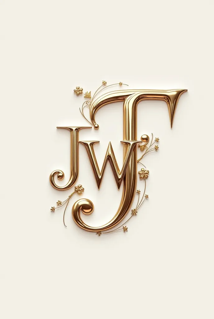 Luxury logo with JWTS letter with styles 
