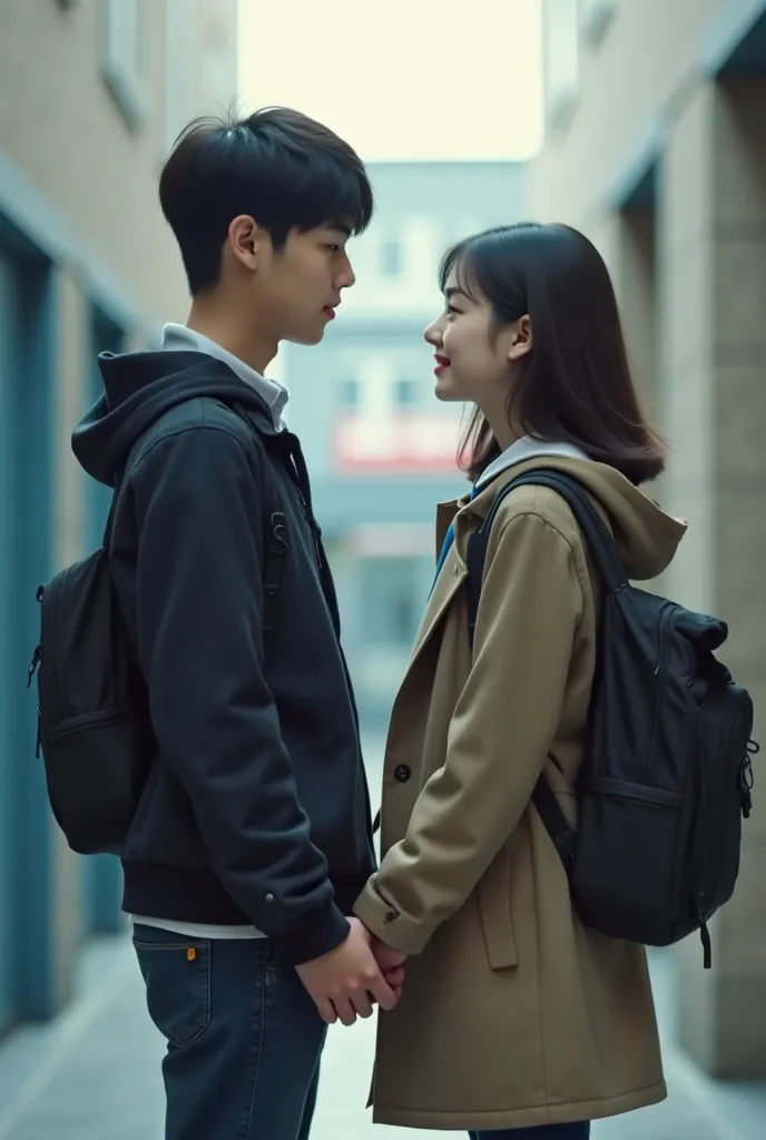 Two high school students，a man and a woman all the time，Boys are always looking for girls at school，but missed them all perfectly，By the end of the story, the two met across from the school building，The story takes 1 minute 40 seconds，story title《That you》...