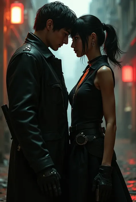 Can u give me an ai pic for leon Kennedy and ada wong?