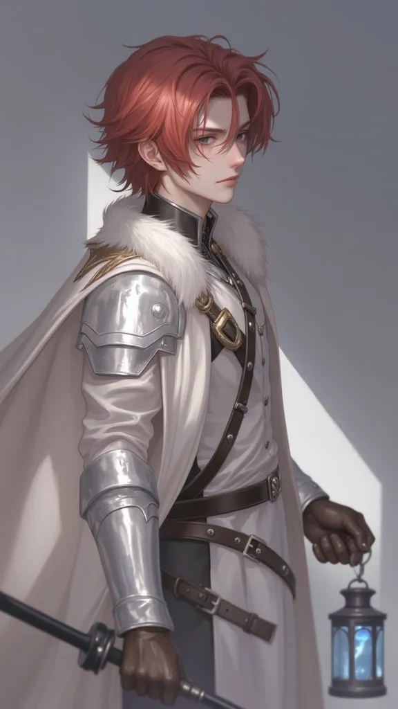 score_9, score_8_up, score_7_up, score_6_up, score_5_up, score_4_up,
kdmstyle, solo, short hair, simple background, brown hair, gloves, 1boy, white background, holding, closed mouth, weapon, male focus, red hair, belt, sword, cape, holding weapon, armor, f...